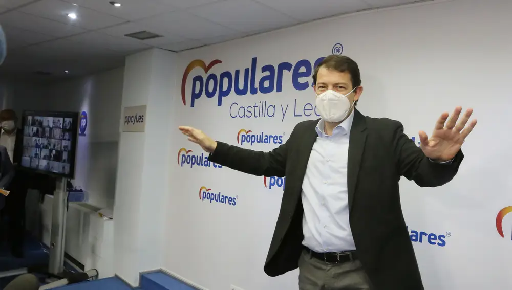 El presidente del PP de Castilla y León, Alfonso Fernández Mañueco, clausura la Junta Directiva Autonómica del Partido Popular de Castilla y León