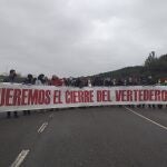 Manifestación en Nerva por el cierre del vertedero
