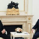 Jair Bolsonaro y Vladimir Putin durante su reunión en el Kremlin