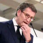 El presidente de la Xunta, Alberto Núñez Feijoo