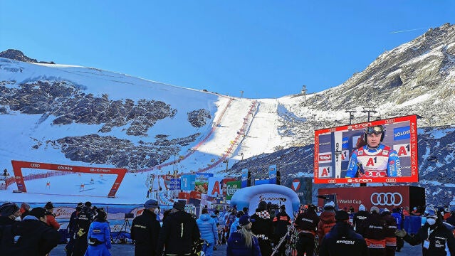 Sölden durante la prueba de Copa del Mundo de Esquí Alpino el pasado mes de octubre.