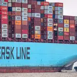 Un barco portacontenedores de Maersk