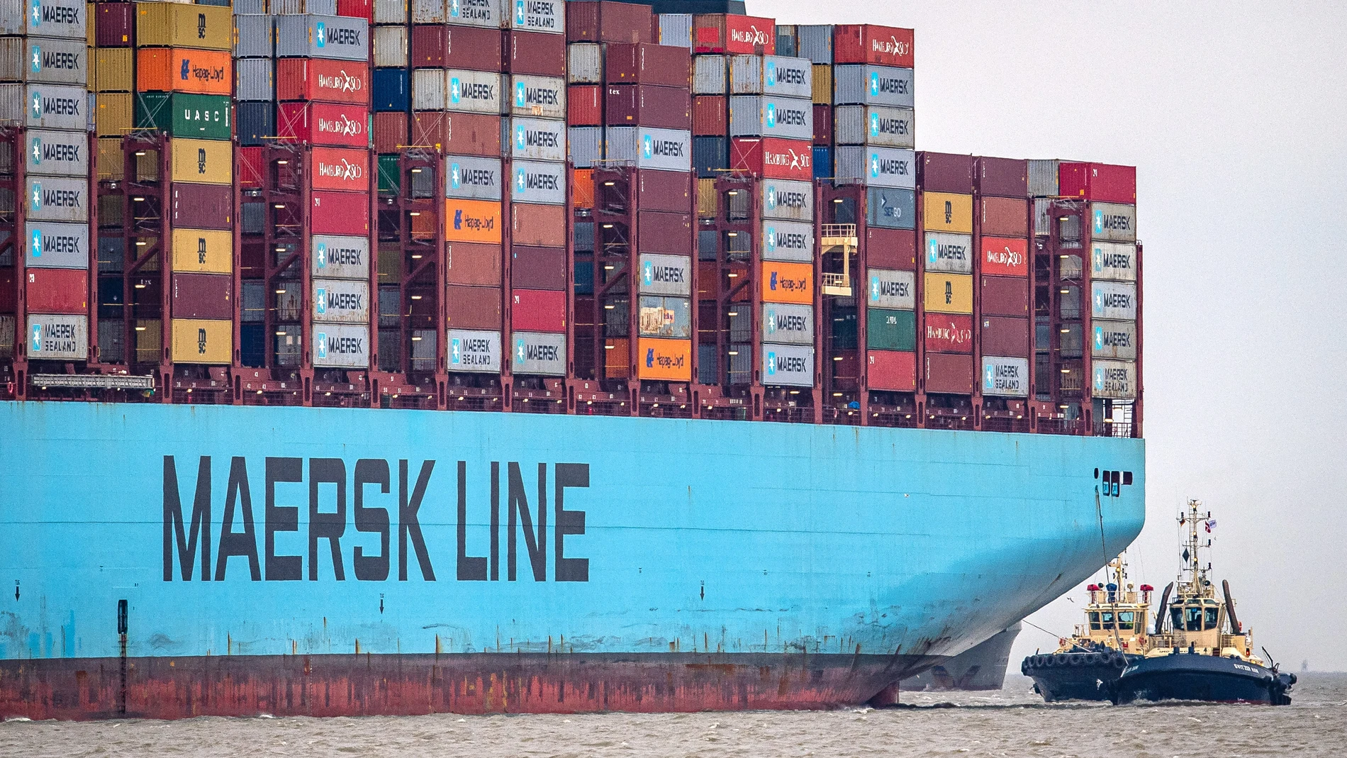 Un barco portacontenedores de Maersk
