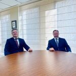 José Luis García-Palacios Álvarez y Guillermo Téllez, presidente y director general de Caja Rural del Sur, respectivamente