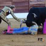 Raquel Martín, cogida sin consecuencias por su primero