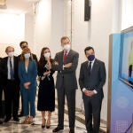 Sus Majestades los Reyes asisten con motivo de la inauguración del Tour del Talento al taller de “Metaverso y creación de avatares” organizada por The Core - Entertainment Science School, junto al presidente del Grupo Planeta, José Creuheras; la ministra de Educación, Pilar Alegría; el presidente de la Junta de Andalucía, Juanma Moreno; el presidente de la Diputación, Francisco Salado, y el alcalde, Francisco de la Torre