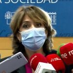 La fiscal general del Estado, Dolores Delgado, en un acto en Bilbao.