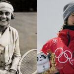 Lilí Álvarez, en Wimbledon en 1926 y Queralt Castellet. en los Juegos Olímpicos de Invierno 2022