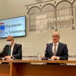 El presidente de la Diputación de Salamanca, Javier Iglesias, presenta el Plan de Carreteras 2022-2023