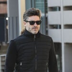 Toño Sanchís a su llegada a un juicio en Madrid