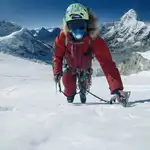 El alpinista alemán Jost Kobusch, en su expedición invernal al Everest por la cara oeste