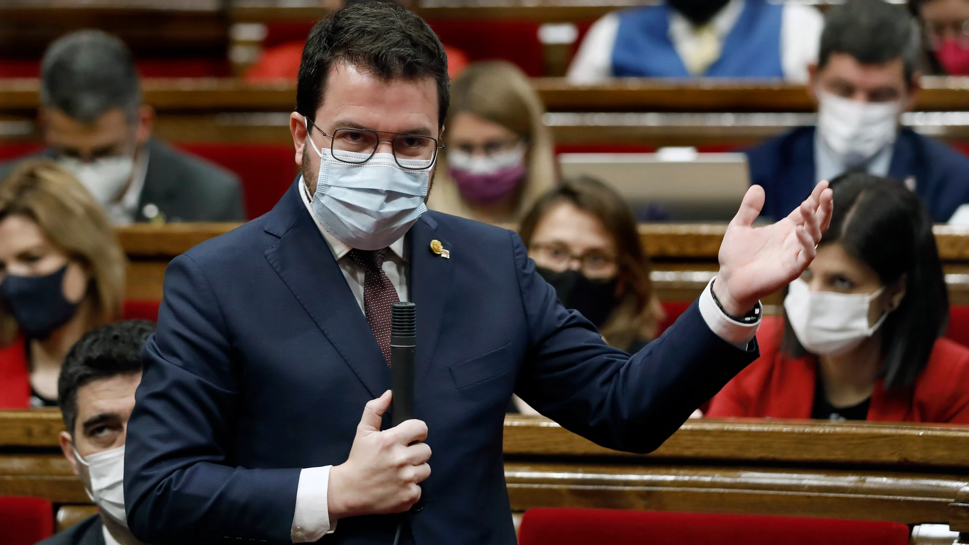 El presidente de la Generalitat, Pere Aragonès.