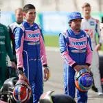 Esteban Ocon y Fernando Alonso