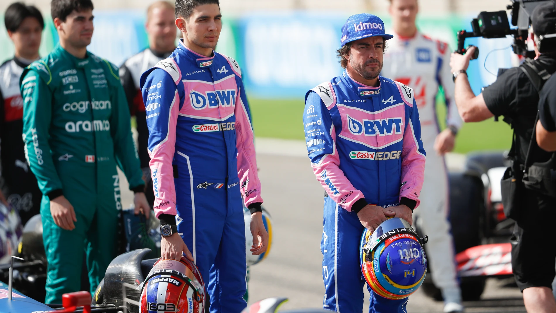 Esteban Ocon y Fernando Alonso