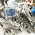 Pescado responsable Eroski Natur con sello GGN en la pescadería del hipermercado Eroski Artea MITXI 23/02/2022