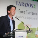 11/03/22. Madrid. Cortes II ForoTurismo de La Razón, Andalucía a un paso de ti. Clausura el acto, Juan Marín Vicepresidente de la Junta de Andalucía. @Cipriano Pastrano