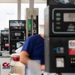 Imágenes de una gasolinera en Getafe