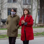 La presidenta del Parlament, Laura Borràs, y el diputado de Junts, Francesc de Dalmases, en una imagen llegando al Tribunal Superior de Justicia de Cataluña (TSJC)