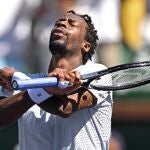 Gael Monfils, después de derrotar en tercera ronda de Indian Wells a Daniil Medvedev