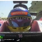 Una cámara 'on board' del Alpine de Fernando Alonso mostró lo mucho que botaba en recta