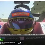 Una cámara 'on board' del Alpine de Fernando Alonso mostró lo mucho que botaba en recta