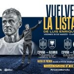 Luis Enrique ha anunciado la lista para los dos próximos amistosos