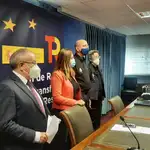 Virginia Barcones y Juan José Campesino durante la rueda de prensa ofrecida en Valladolid