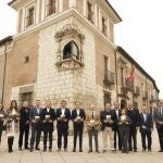 Presentación de la acción de promoción enoturística de la provincia de Valladolid con Aeroméxico y nueve agencias de viaje mexicanas en el Palacio de Pimentel de Valladolid, sede de la Diputación