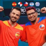 Pablo Díaz junto a Ego Montecinos por Chile