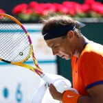 Rafael Nadal, durante el partido ante Reilly Opelka