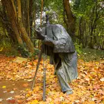 Estatua del Fotógrafo en el Campo Grande de Valladolid
