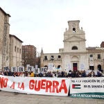 Entidades sociales convocan en Burgos una concentración en contra de la invasión rusa en Ucrania.