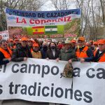 Carmen Crespo participó en la marcha de Madrid