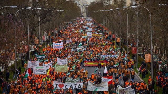 Manifestación por la defensa del campo español en Madrid