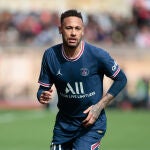 Neymar, en el último partido del PSG ante el Mónaco, que los parisinos perdieron por 3-0