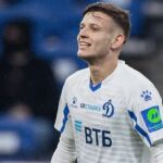 Sebastian Szymanski con el Dinamo de Moscú.