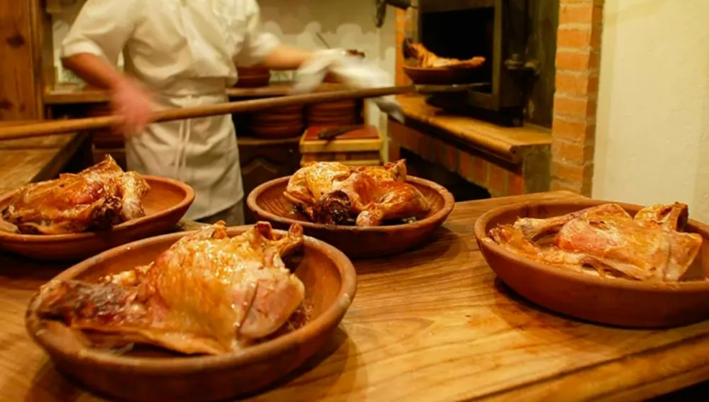 Lechazo asado de Castilla y León