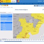 Mapa de previsiones de Aemet