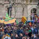 La protesta finalizó ante las puertas del Tribunal Superior de Justicia de Cataluña (TSJC)