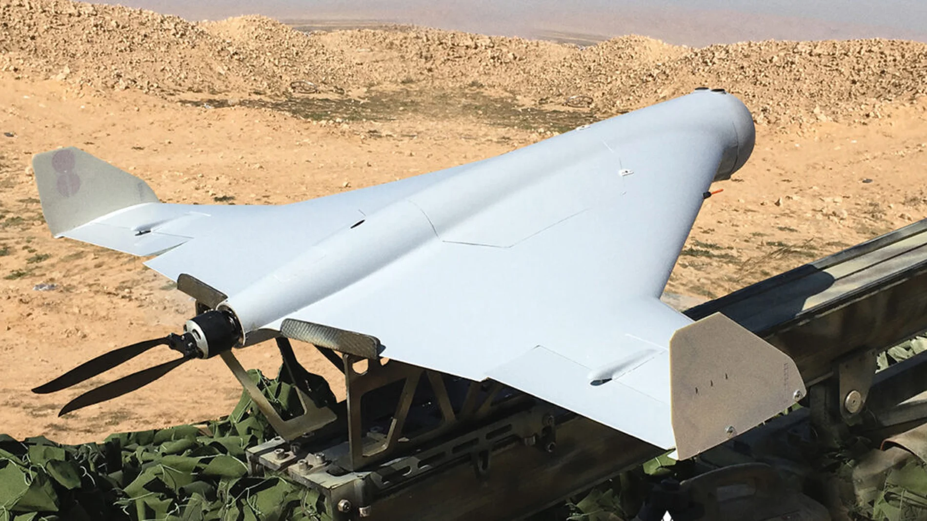 Imagen de un dron kamikaze ruso Zyla KYB