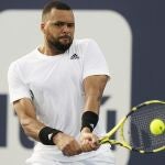 Jo-Wilfried Tsonga, durante el pasado Masters 1.000 de Miami