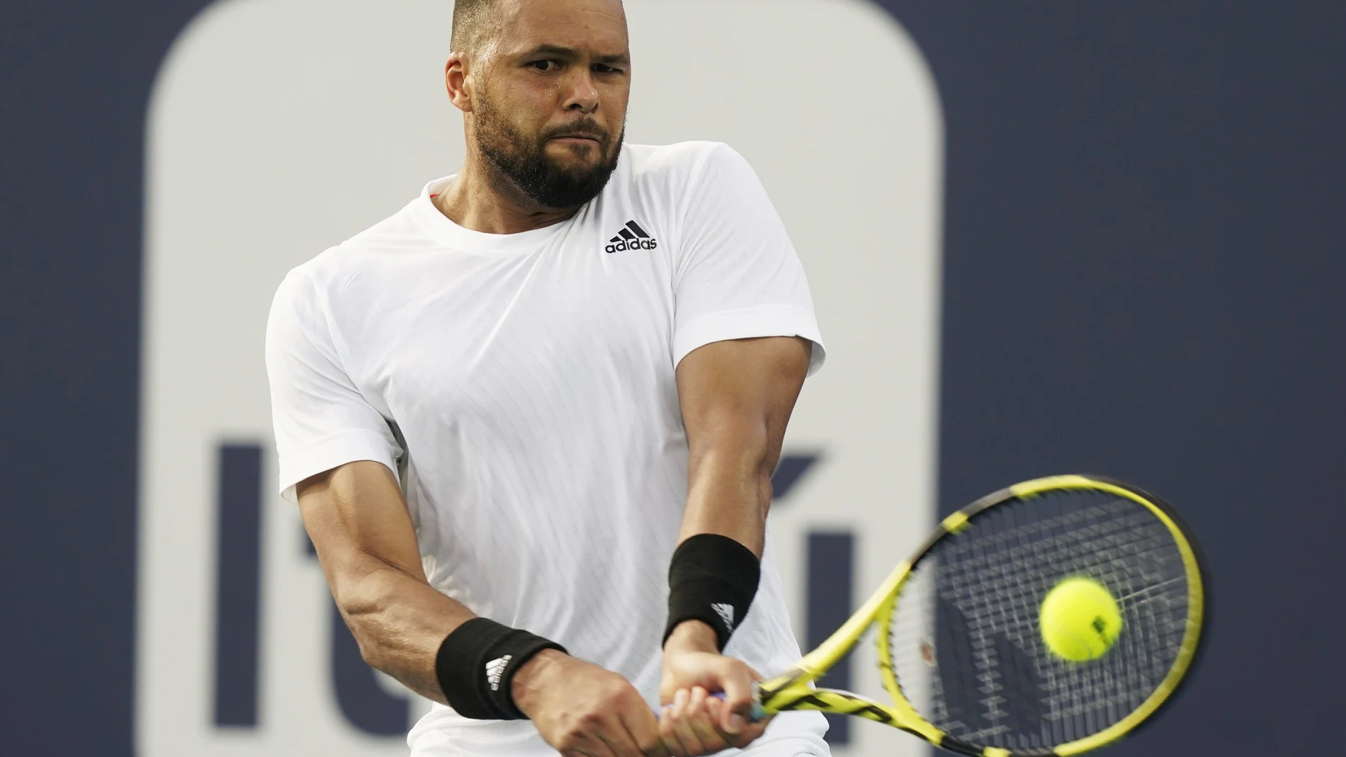 Jo-Wilfried Tsonga, durante el pasado Masters 1.000 de Miami
