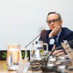 Diego Lozano, durante la primera jornada de la Comisión de Investigación
