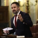 El líder de Vox, Santiago Abascal