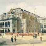 Teatro de la ópera estatal de Viena por Adolf Hitler, 1912