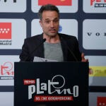 Daniel Guzmán, que este viernes estrena "Canallas", durante la lectura de los nominados a los Premios Platino. EFE/Chema Moya