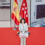 La presidenta de la Comunidad de Madrid, Isabel Díaz Ayuso, interviene en la presentación de la campaña ‘El sueño de Madrid’, en la Real Casa de Correos, a 31 de marzo de 2022, en Madrid (España). Este proyecto está organizado por la Oficina del Español, creada el pasado mes de junio, dentro de la estructura de la Consejería de Cultura, Turismo y Deporte, con el objetivo de defender, promover y potenciar el idioma y el legado histórico. 31 MARZO 2022;OFICINA DEL ESPAÑOL;MADRID;CONSEJERIA Carlos Luján / Europa Press 31/03/2022