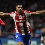 Luis Suárez con el Atlético de Madrid.