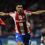 Luis Suárez con el Atlético de Madrid.