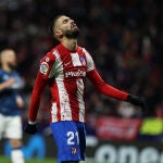 Yannick Carrasco con el Atlético de Madrid.